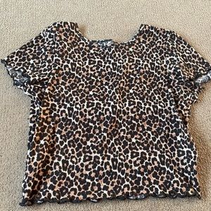 American Eagle Cheetah Crop Top